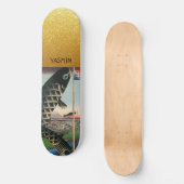 Aziatische Art Fish Gold-gepersonaliseerde skatebo Persoonlijk Skateboard (Voorkant)