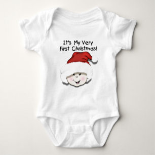 Aziatische Baby eerste kerstshirt Romper