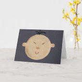 Aziatische Baby Kaart (Gele Bloem)