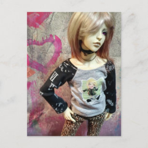 Aziatische bal-gelede dolk, Dollzone Floy Briefkaart