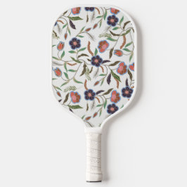 Aziatische Batik Stijl Abstract Bloempatroon op Wi Pickleball Paddle