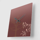 Aziatische Beauty Square Wall klok (Hoek)