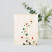 Aziatische Bloem Briefkaart (Staand voorkant)