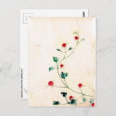 Aziatische Bloem Briefkaart (Voorkant / Achterkant)