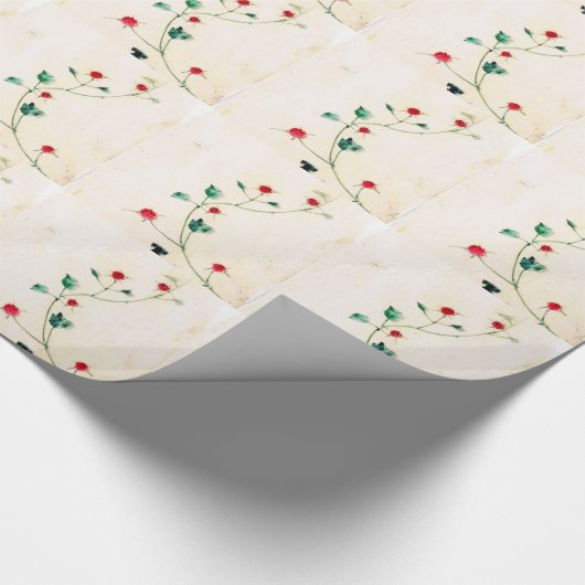 Aziatische Bloem Cadeaupapier (Hoek)