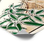 Aziatische Bloem Poster (Hoek)