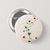 Aziatische Bloem Ronde Button 5,7 Cm (Voorkant /achterkant)