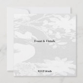 Aziatische bloemige uitnodiging voor elke gelegenh (Achterkant)