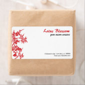Aziatische Blossom-verzendlabel Etiket (Insitu)