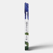 Aziatische BluePoppies op Kanji achtergrond Case-Mate iPhone Case (Achterkant / Links)