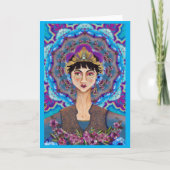 Aziatische boeddhistische godin Empress Luz Blank  Kaart (Voorkant)