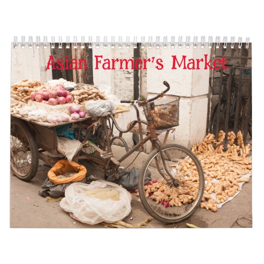 Aziatische Boer's Market Kalender (Hoes)