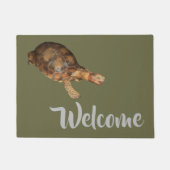 Aziatische Bos schildpad - Welkom Deurmat (Voorkant)
