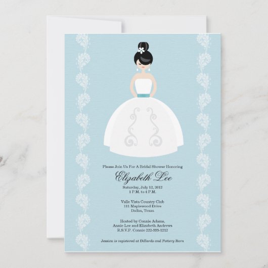  Aziatische Bridal Shower-uitnodigingen Kaart (Voorkant)