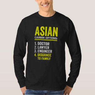 Aziatische Carrièreopties Humor Familieleden Tradi T-shirt