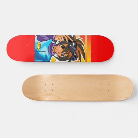 Aziatische Cartoon-Kunstskateboard Skateboard (Horizontaal)