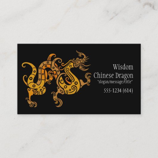 Aziatische Chinese Visitekaartjes voor Golden Drag (Voorkant)