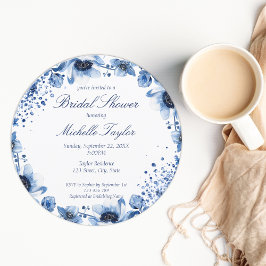 Aziatische Chinoiserie Lichtblauw Bloemen Bridgert Kaart