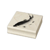 Aziatische Coi Vis Wildlife Dier Hout Stempel (Stempel)