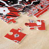  Aziatische collage Legpuzzel (Zijkant)