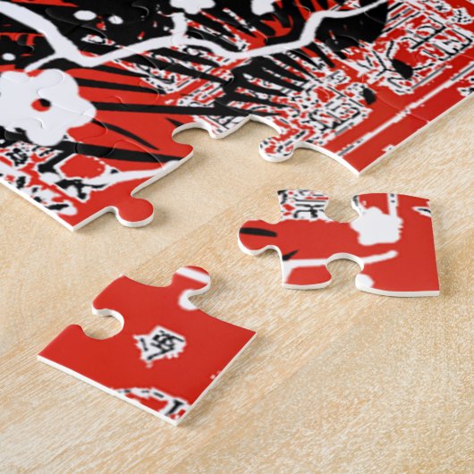  Aziatische collage Legpuzzel (Zijkant)