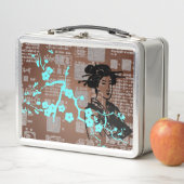 Aziatische Collage Metal Lunch Box (In situ)