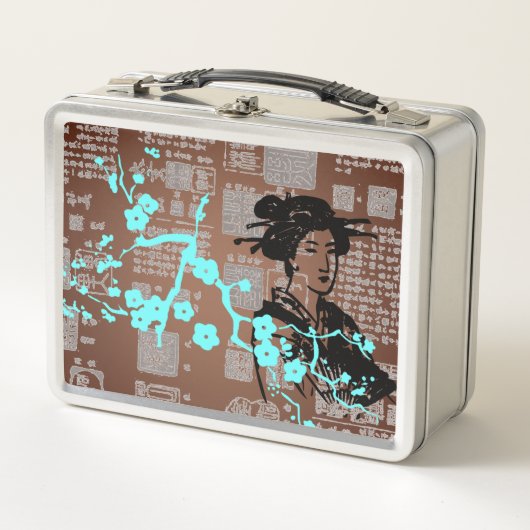 Aziatische Collage Metal Lunch Box (Voorkant)