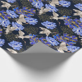 Aziatische Crane Gift Wrapping Paper Cadeaupapier (Hoek)