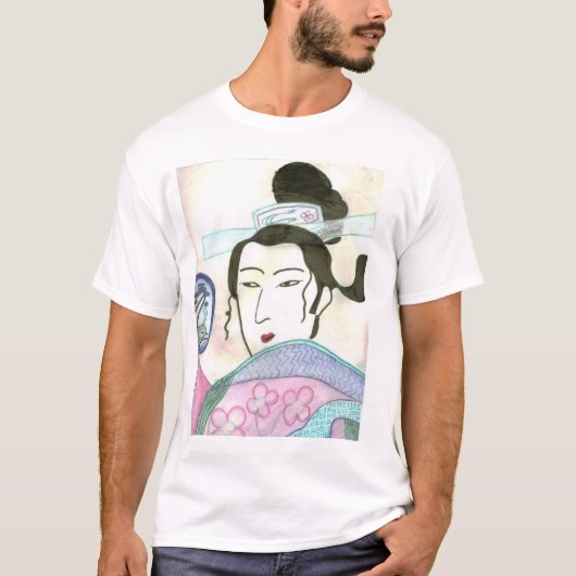 Aziatische dame t-shirt (Voorkant)