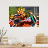 Aziatische danser in kostuum poster (Keuken)