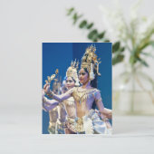 Aziatische dansers briefkaart (Staand voorkant)