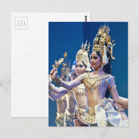Aziatische dansers briefkaart (Voorkant / Achterkant)