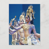 Aziatische dansers briefkaart (Voorkant)