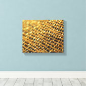 Aziatische decoratieve stof close-up afbeelding canvas afdruk (Insitu (Houten vloer))