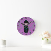 Aziatische Doll Ronde Klok (Huis)