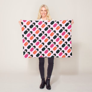 Aziatische dollars fleece deken