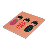 Aziatische dollars tegeltje (Zijkant)