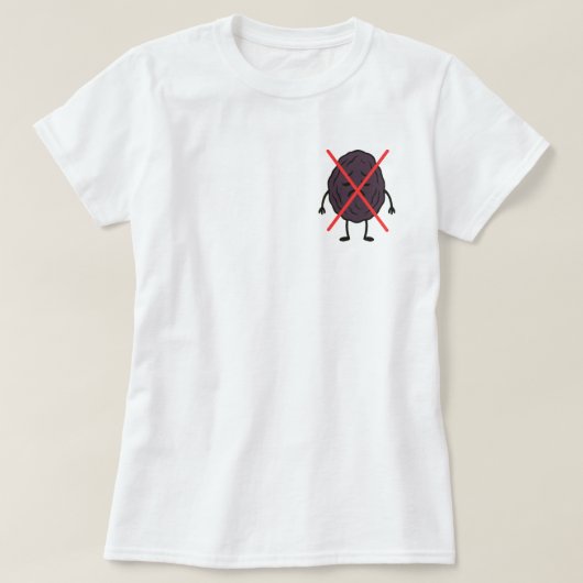 Aziatische Don't Raisin - hoek T-shirt (Design voorkant)