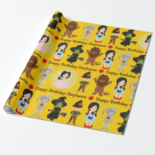 Aziatische Dorothy of OZ Wrapping Paper Cadeaupapier (Uitgerold)