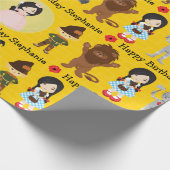 Aziatische Dorothy of OZ Wrapping Paper Cadeaupapier (Hoek)