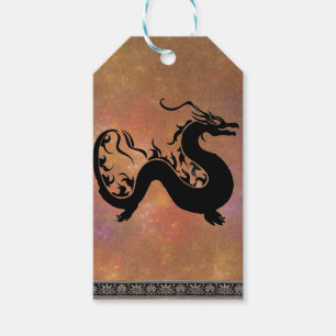 Aziatische Draak Cadeaulabel