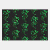 Aziatische draak Collectie 2 Inpakpapier Vel (Voorkant 3)