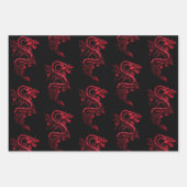 Aziatische draak Collectie 2 Inpakpapier Vel (Voorkant)