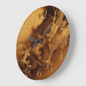  Aziatische draak Fantasy Art-klok Grote Klok (Hoek)