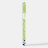 Aziatische draak - Groene groene kalkpastel iPhone Hoesje (Rechterkant)