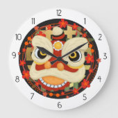 Aziatische draak grote klok (Voorkant)