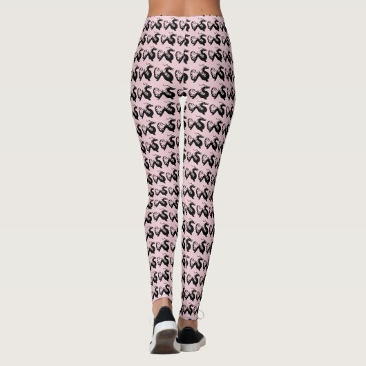 Aziatische draak Leggings vrouwen (Achterkant)