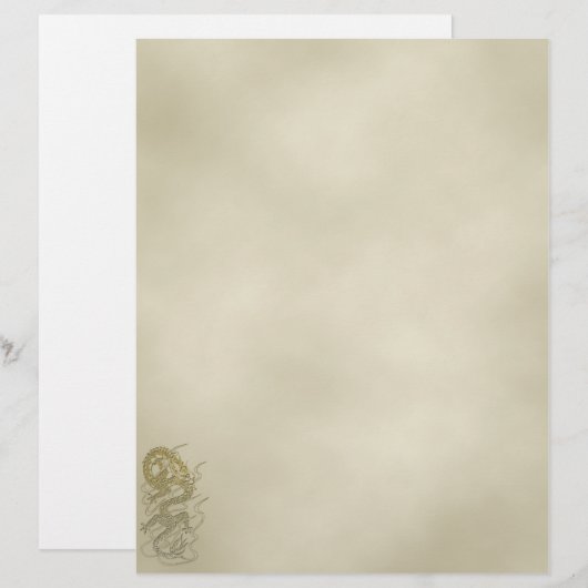  Aziatische draak Letterhead (Voorkant / Achterkant)