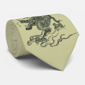 Aziatische draak stropdas (Opgerold)