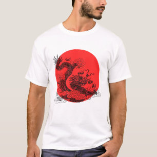 Aziatische draak t-shirt